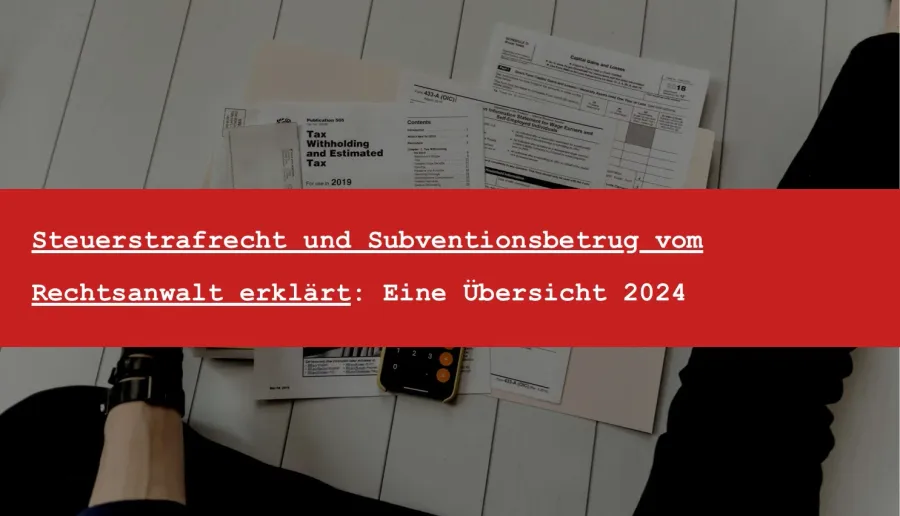Anwalt für Steuerstrafrecht: Wann Sie einen brauchen und wie das Verfahren abläuft