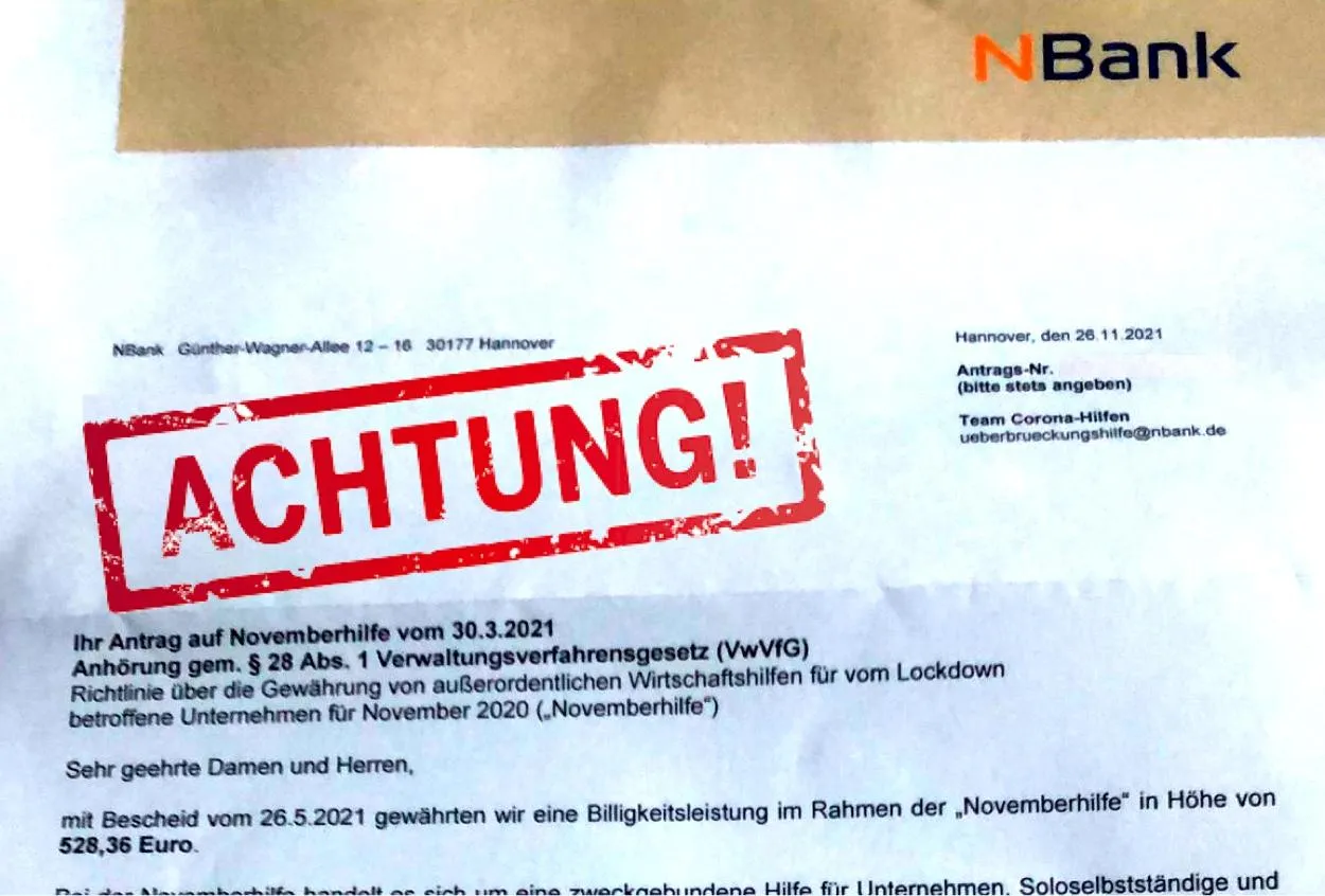 Titelbild: Widerspruch gegen Rückforderungsbescheid der Corona-Soforthilfe: 5 Fehler, die den Erfolg kosten