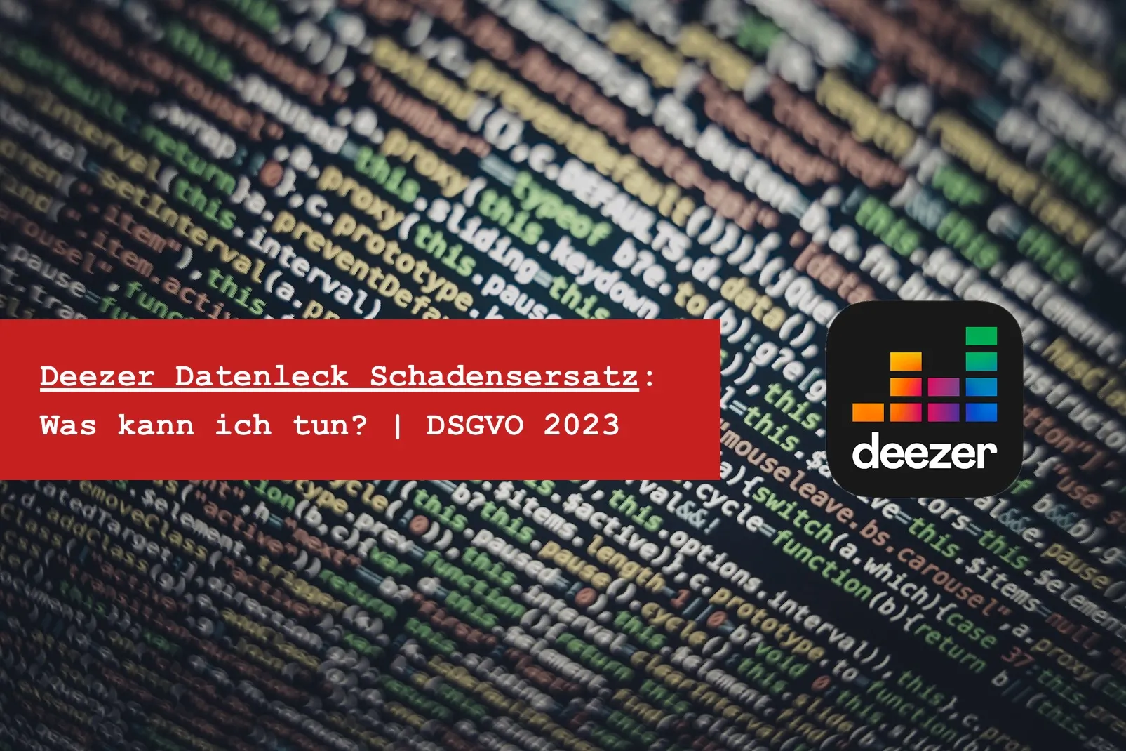 Titelbild: Datenleck: Wann bekomme ich Schadensersatz nach Art. 82 DSGVO?