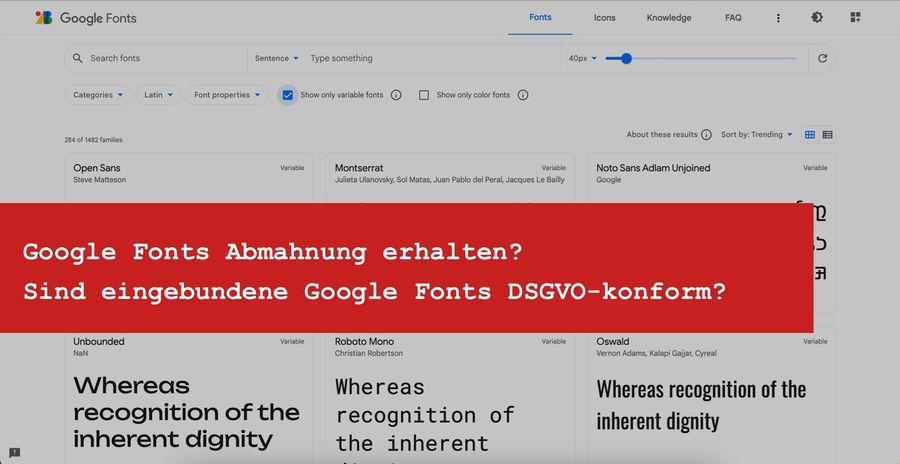 Google-Fonts-Abmahnung: Muss ich noch zahlen?