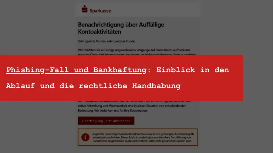 Sparkasse Betrug: Aktuelle Maschen und wann die Bank haften muss