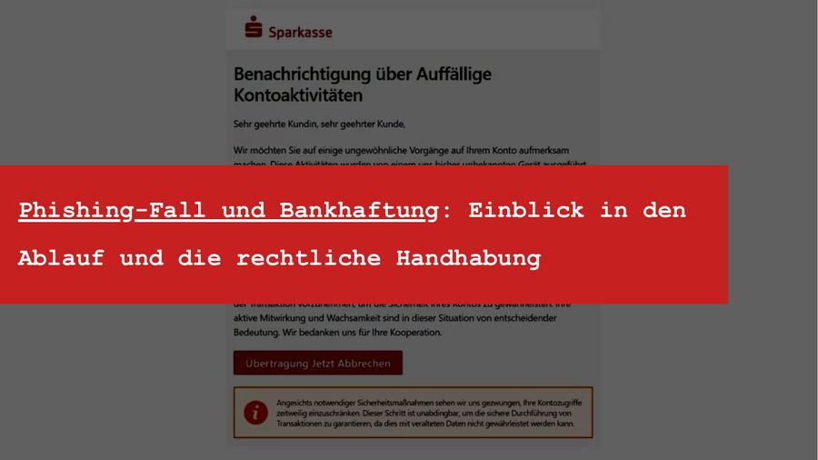 Sparkasse Betrug: Aktuelle Maschen und wann die Bank haften muss